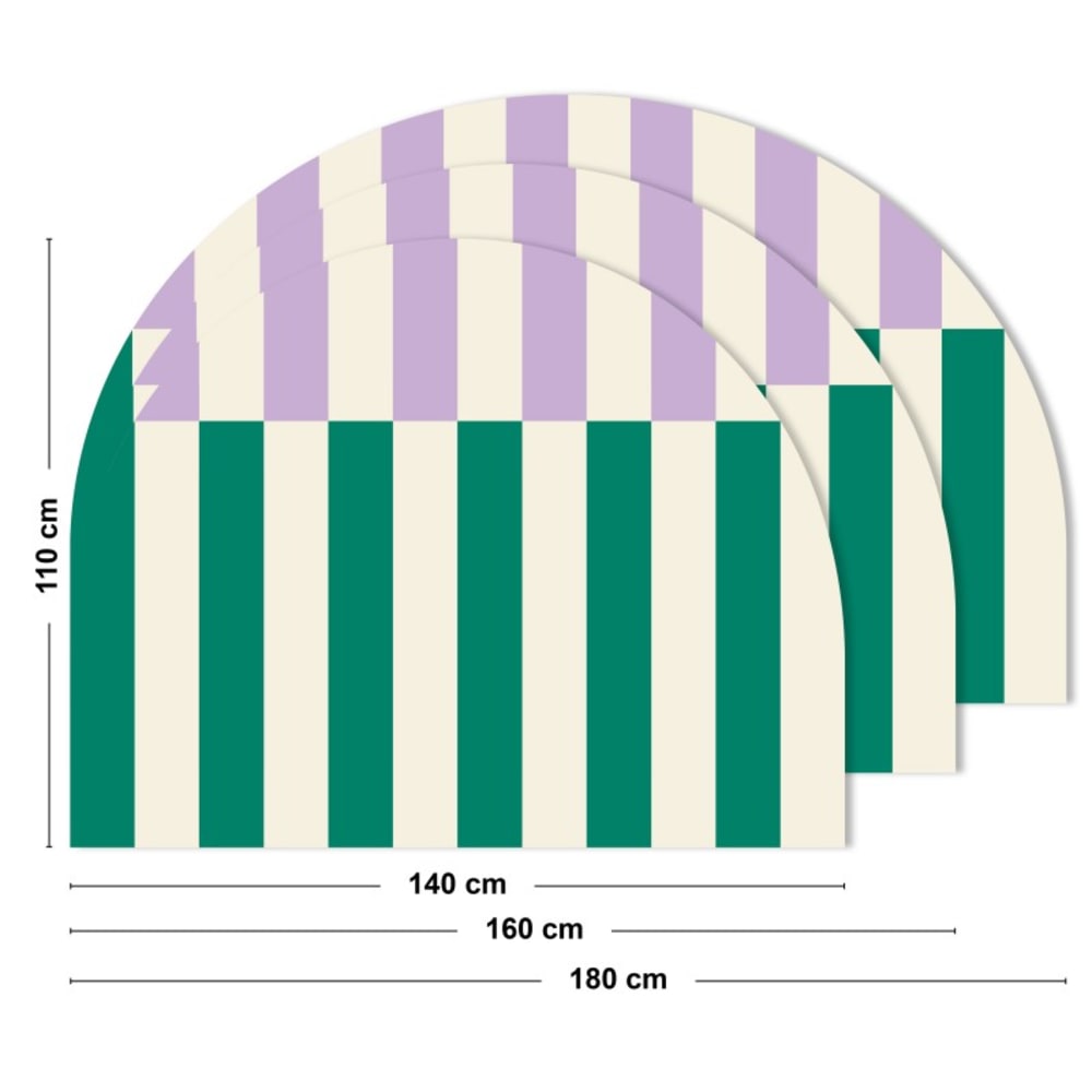Tête de lit - intissé 225g/m² - pré-encollé - violet - 110x140cm