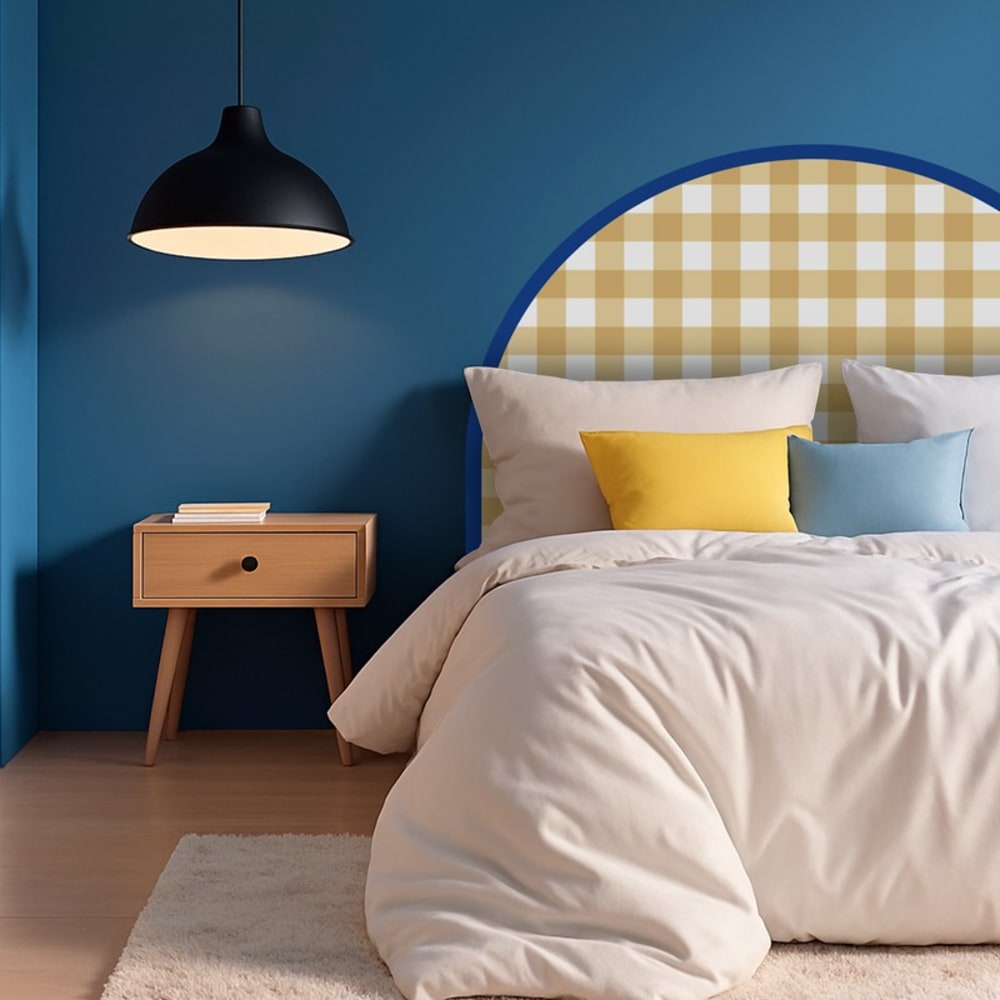 Tête de lit - intissé 225g/m² - pré-encollé - Jaune - 110x180cm