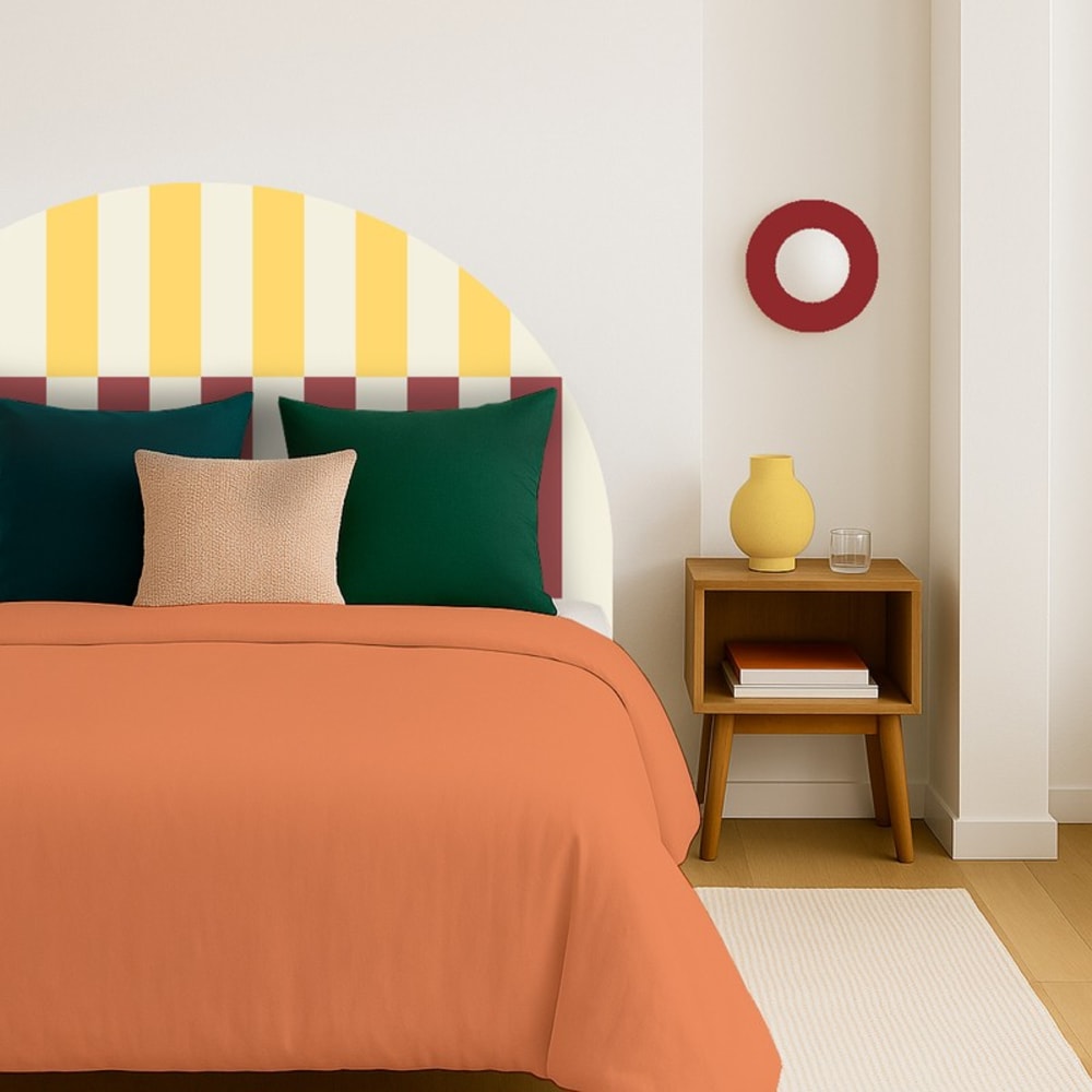 Tête de lit - intissé 225g/m² - pré-encollé - Rouge - 110x180cm