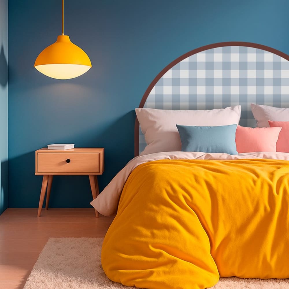 Tête de lit - intissé 225g/m² - pré-encollé - Bleu - 110x140cm