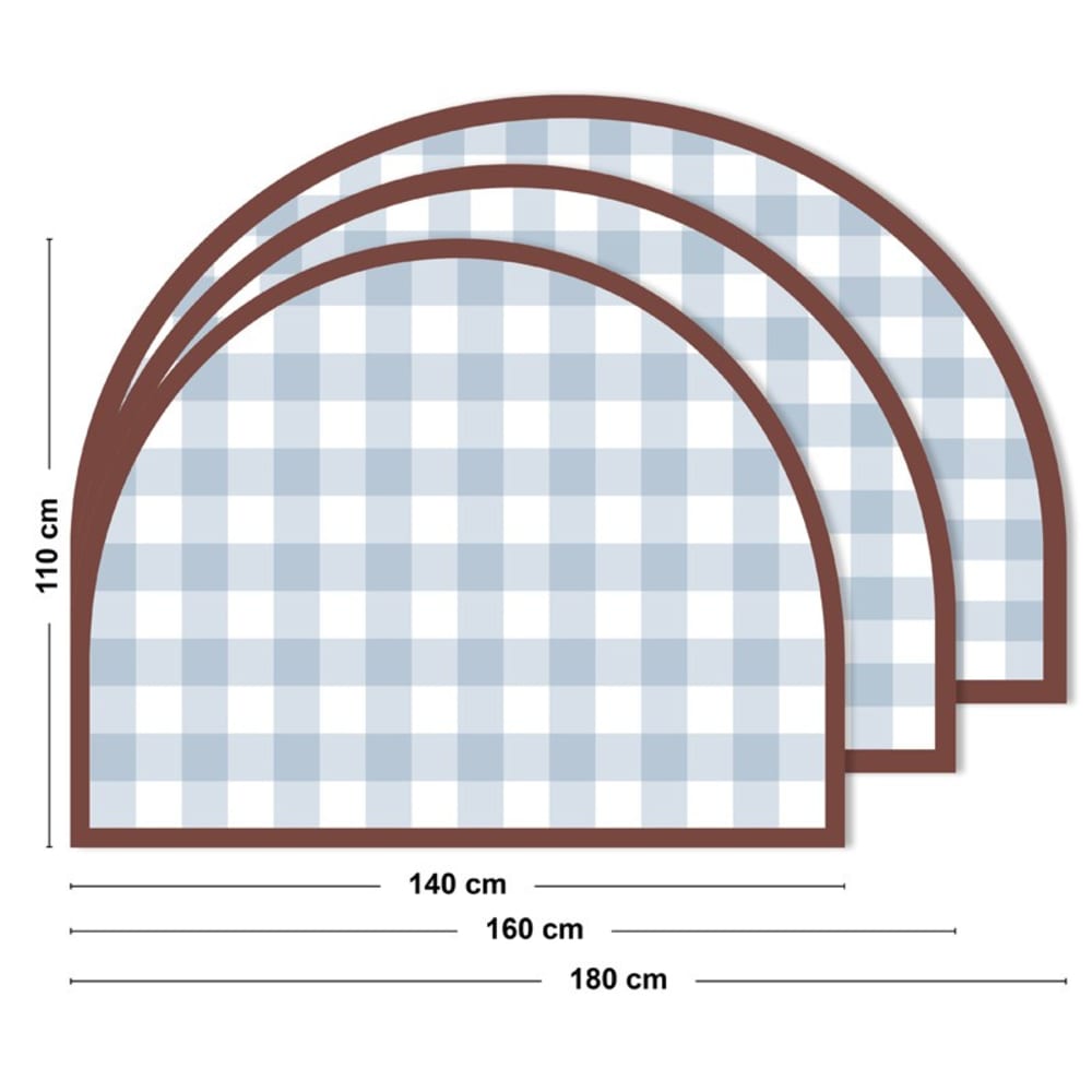 Tête de lit - intissé 225g/m² - pré-encollé - bleu - 110x180cm