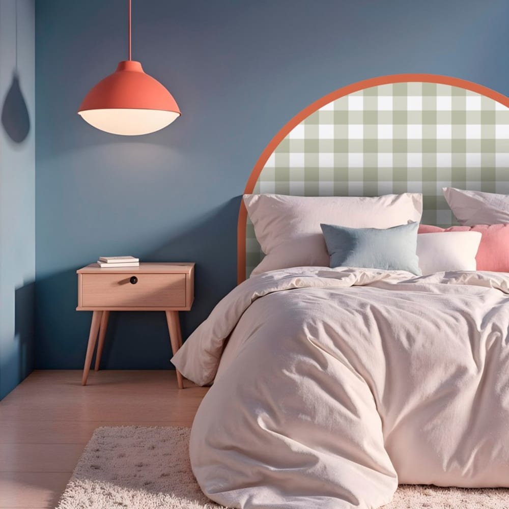 Tête de lit - intissé 225g/m² - pré-encollé - Vert - 110x140cm