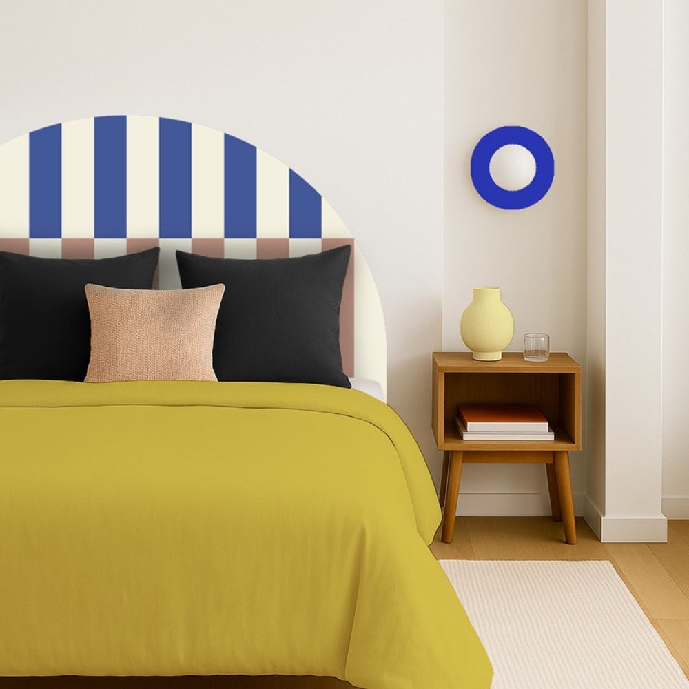 Tête de lit - intissé 225g/m² - pré-encollé - Bleu - 110x140cm