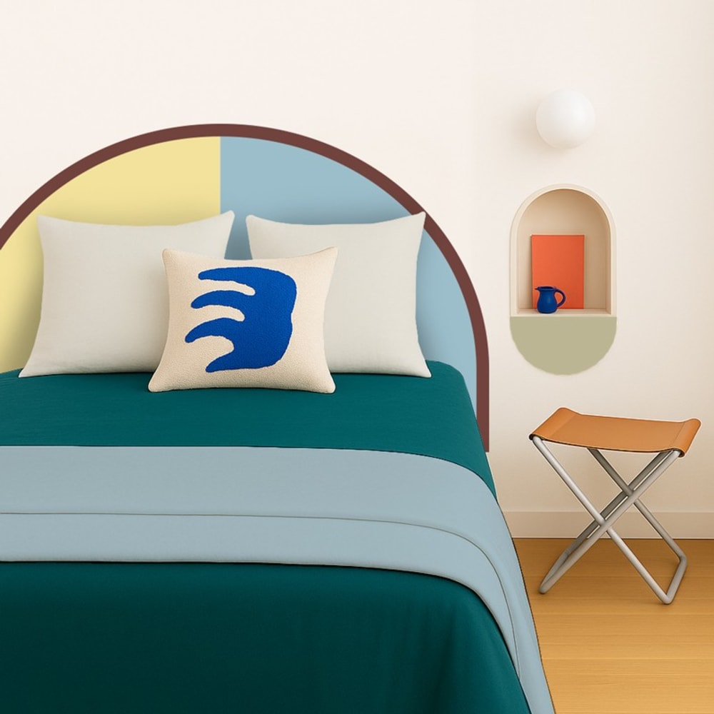 Tête de lit - intissé 225g/m² - pré-encollé - Jaune - 110x140cm