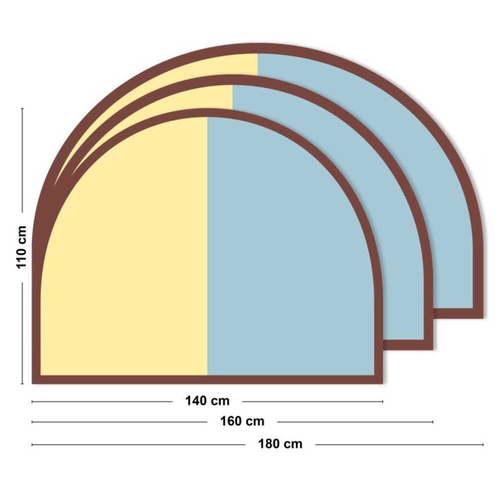 Tête de lit - intissé 225g/m² - pré-encollé - jaune - 110x140cm