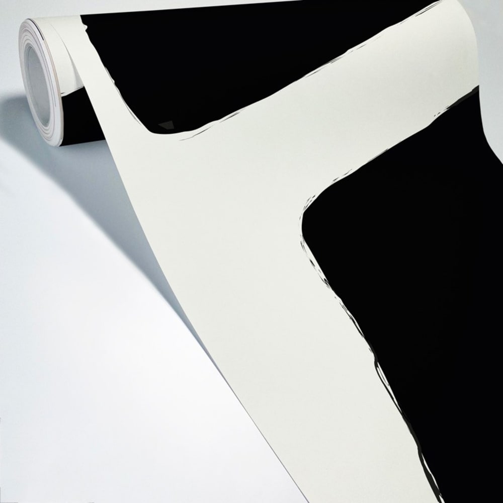 Papier peint panoramique - noir - intissé - 5 lés : 240x270cm — vue 3