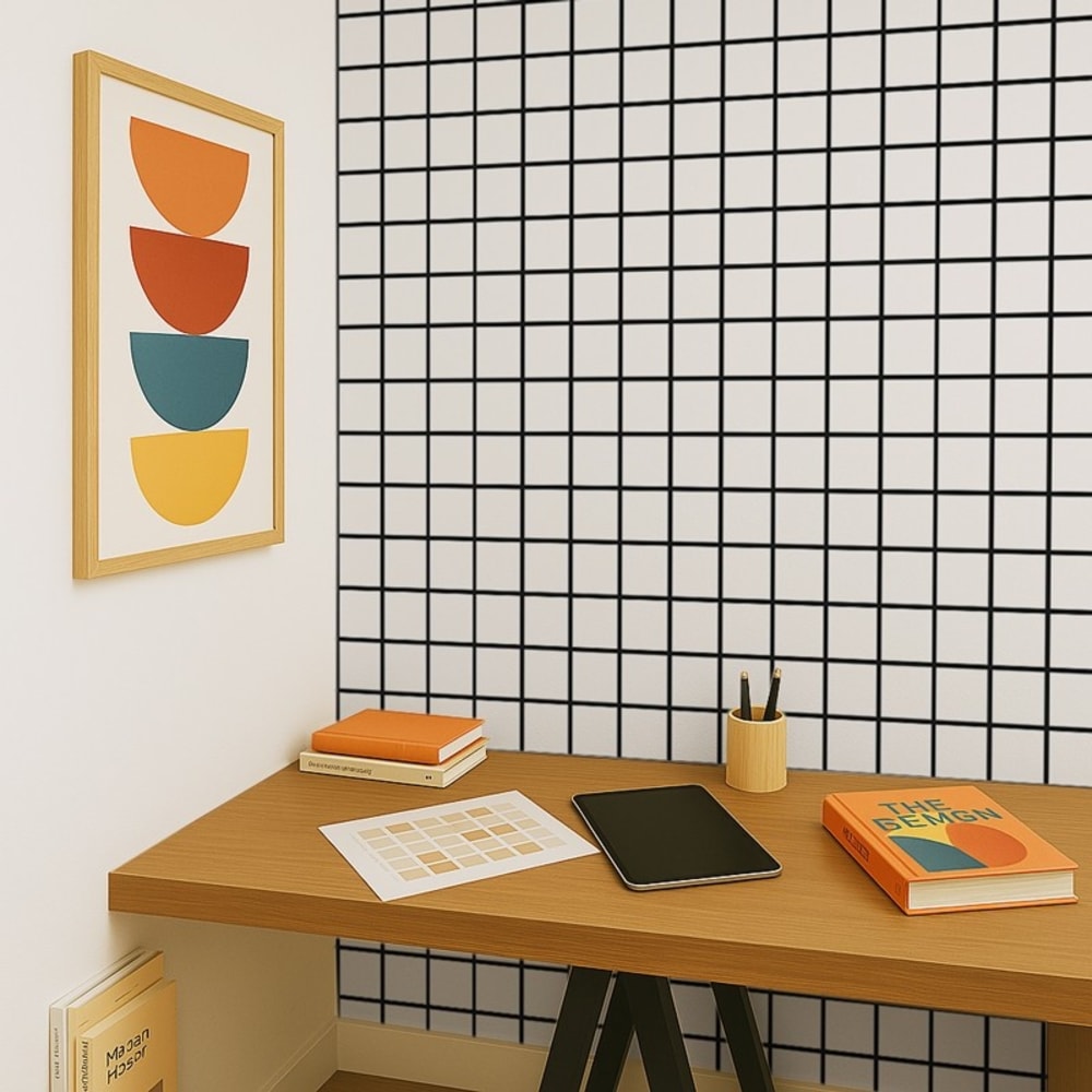 Papier peint raccordable - multicolore