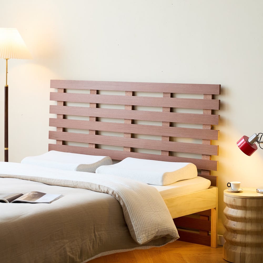Tête de lit 160 en bois finition noyer
