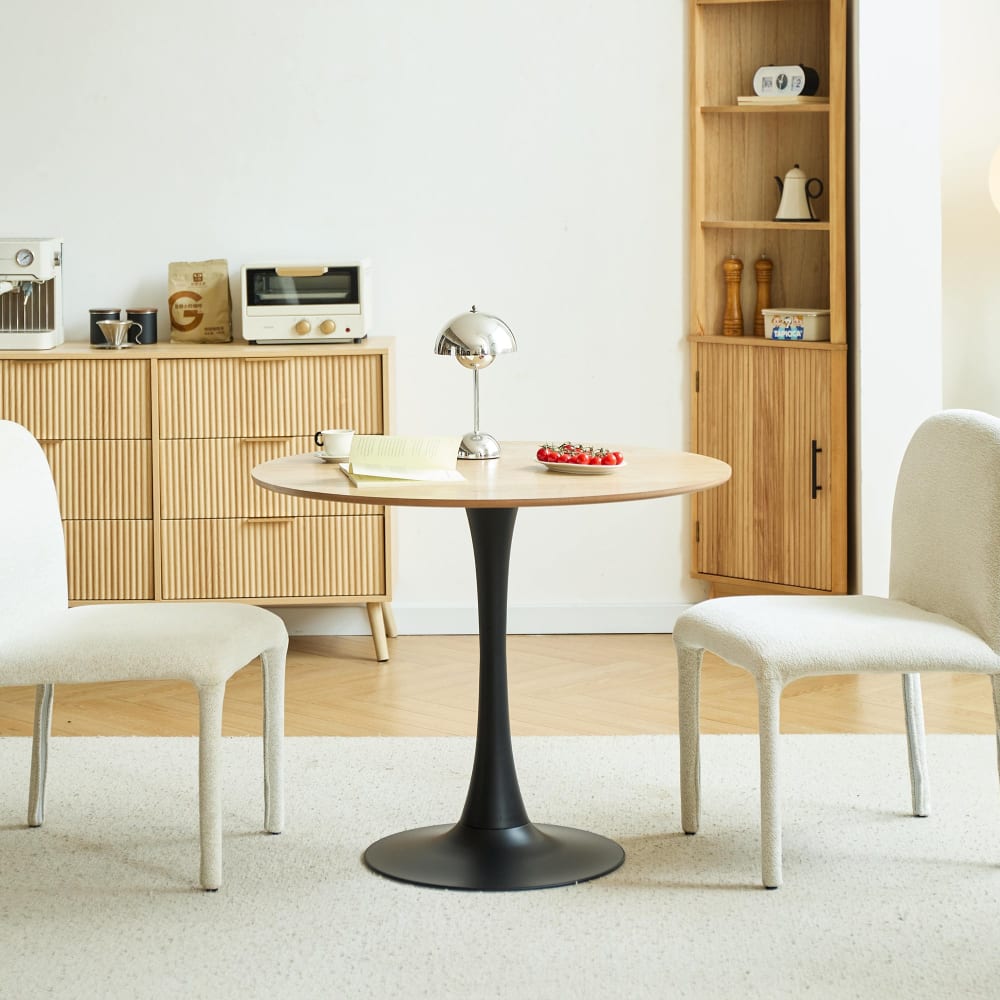 Nordlys Esstisch aus Holz und Metall (4 Personen) Braun Holz