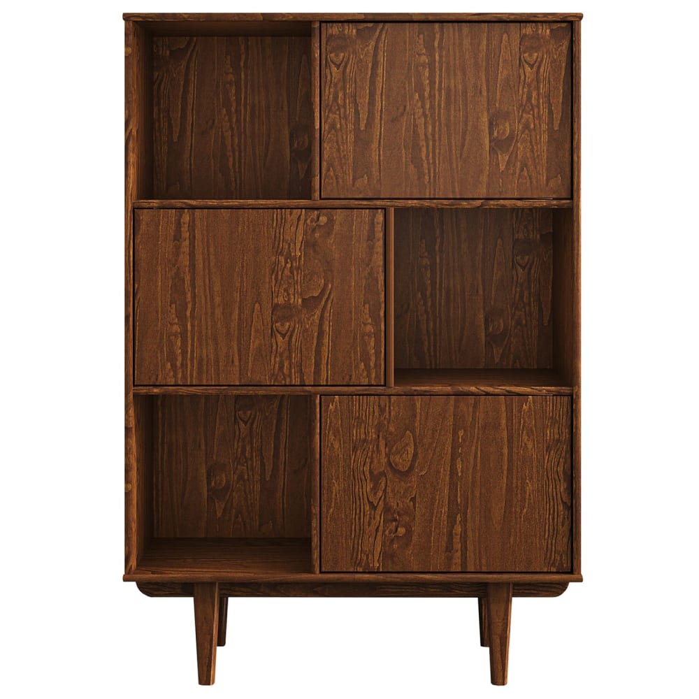IDIMEX Highboard mit 3 Türen, Kastanie style modern Braun Holz