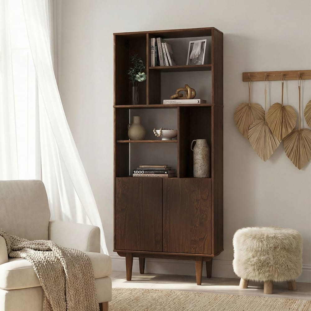 Wohnzimmerschrank mit 2 Türen, nussbaum - Maisons Du Monde