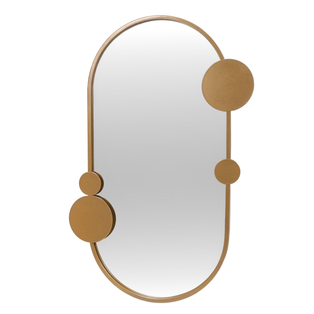 SCENA LIVING Wandspiegel, Metall, 46 x 76 cm, gold - Metall