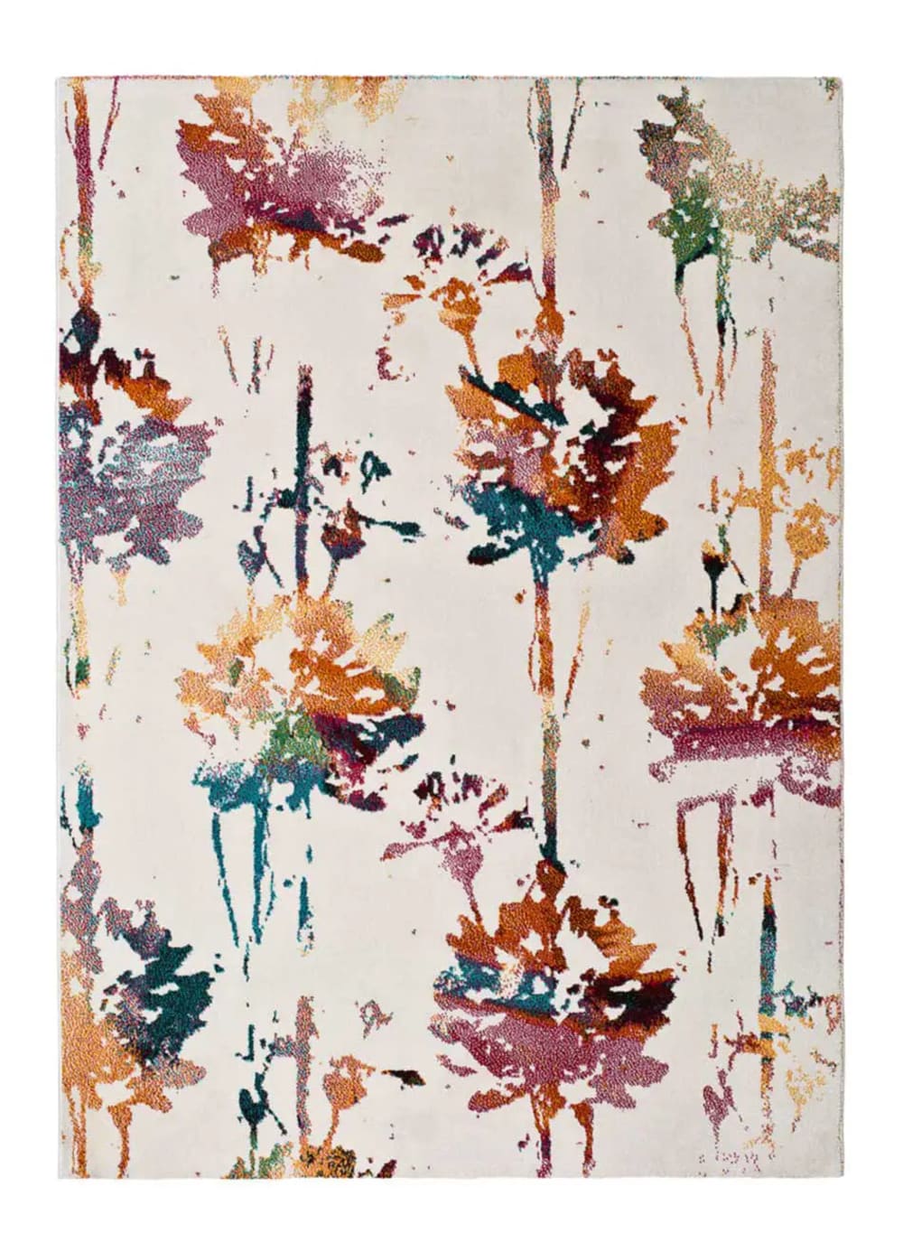 Tapis abstrait multicolore