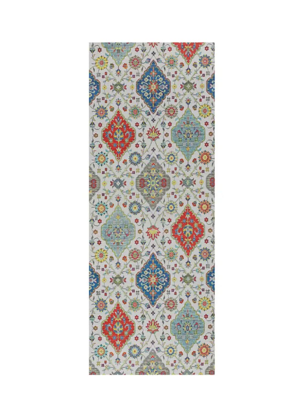 Tapis de cuisine lavable bohème multicolore 52x100 cm