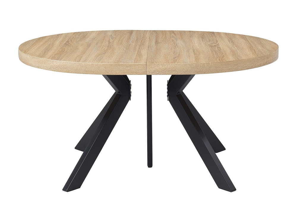 Table extensible effet bois noir