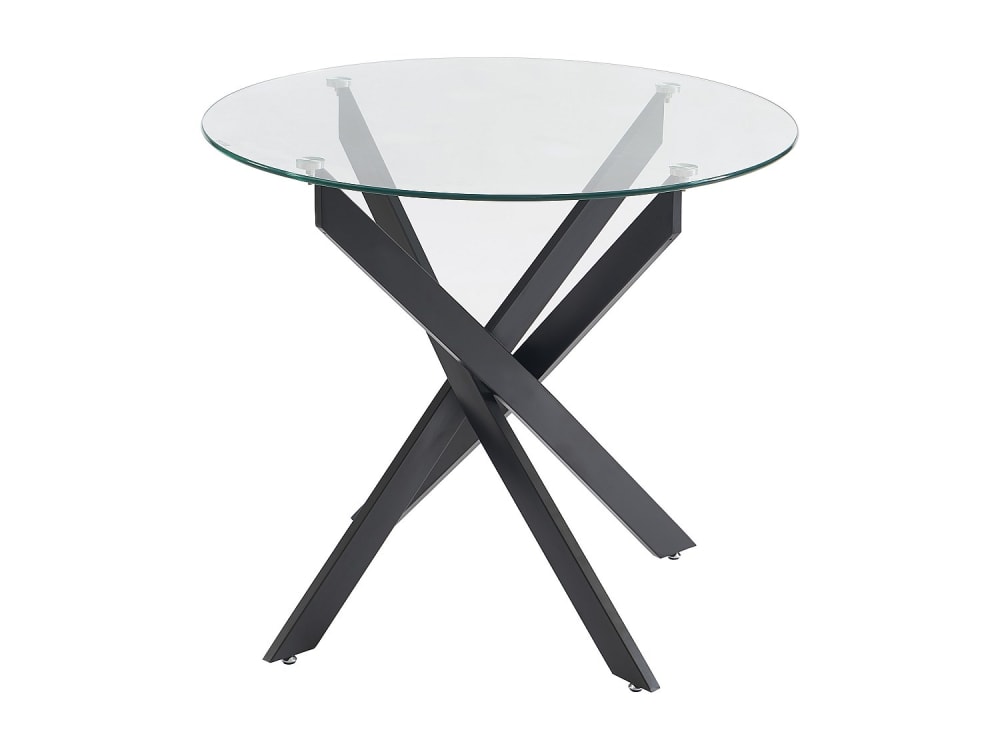 Table à manger verre trempé transparent Table à manger verre trempé transparent