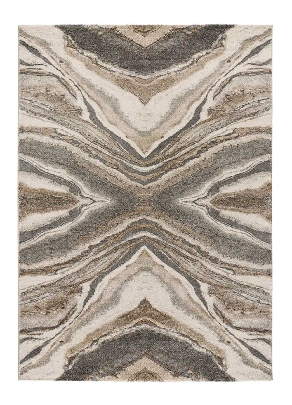 Atticgo Kurzflorteppich, Abstrakt, beige, 80x150 cm style modern Öko-Tex Zertifikat - Pes - Polyester