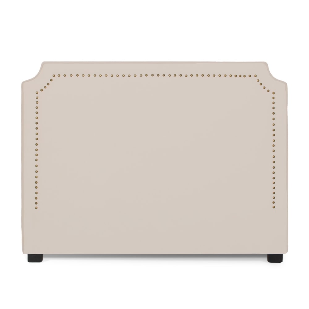 Tête de lit en velours beige 160cm