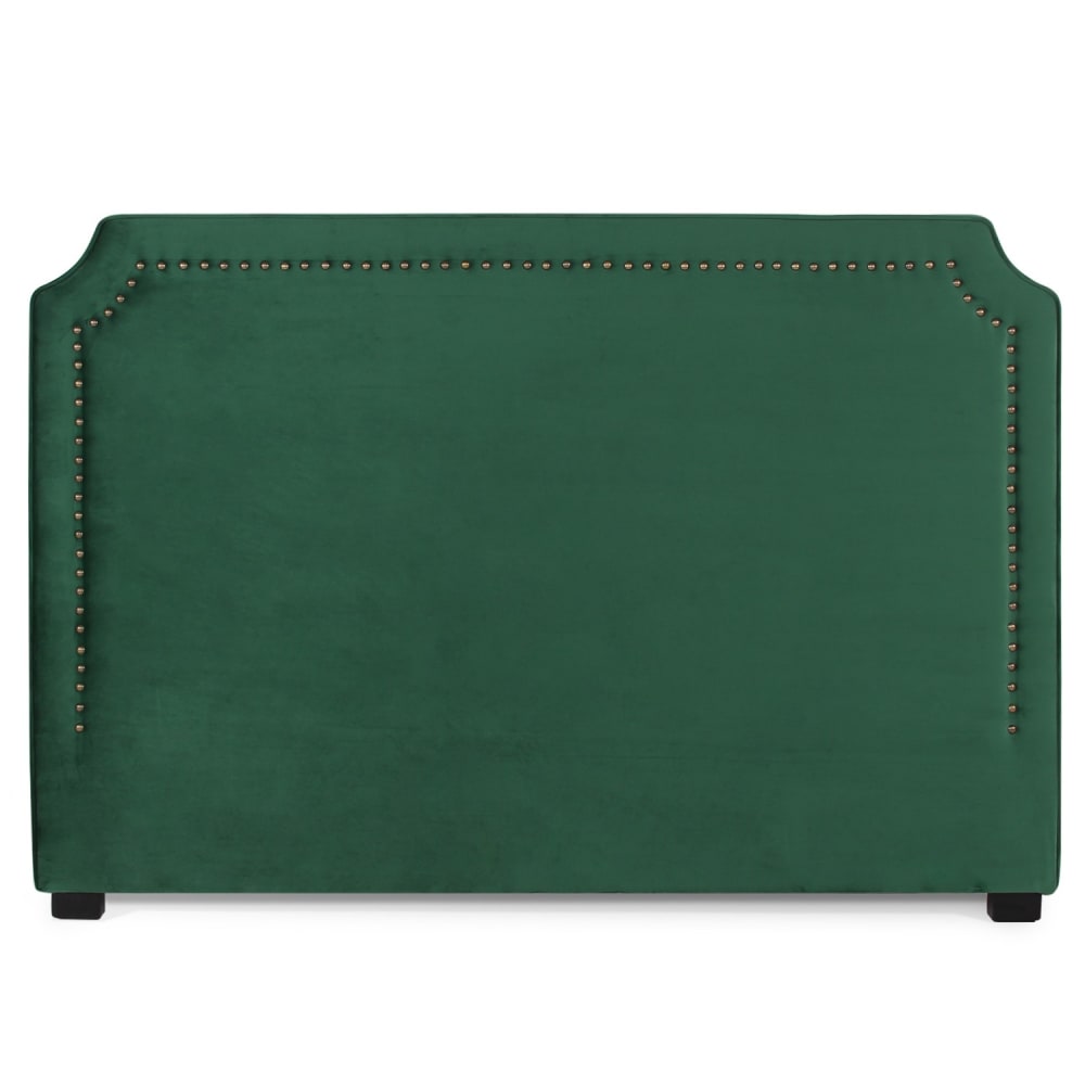 Tête de lit en velours vert 180cm