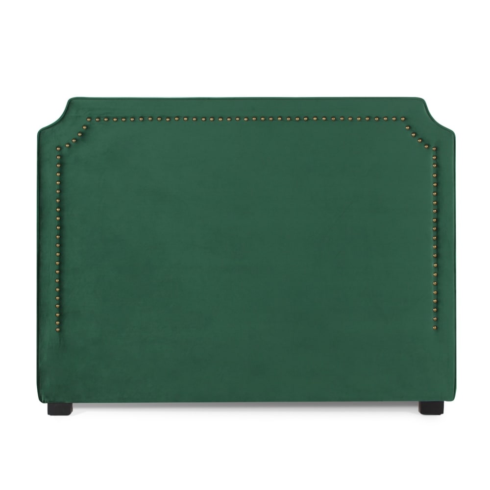 Tête de lit en velours vert 160cm