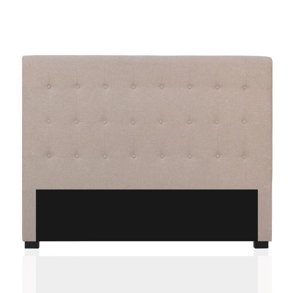 Tête de lit capitonnée en tissu beige 180cm