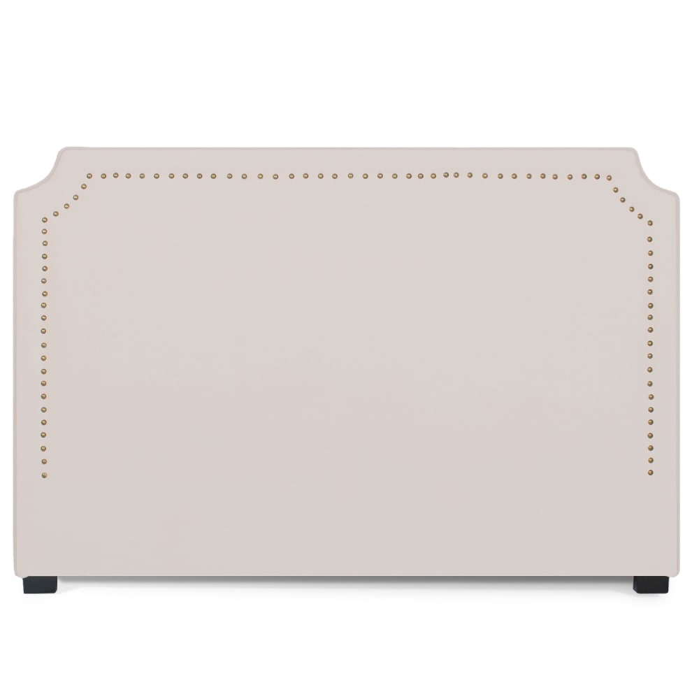 Tête de lit en velours beige 180cm