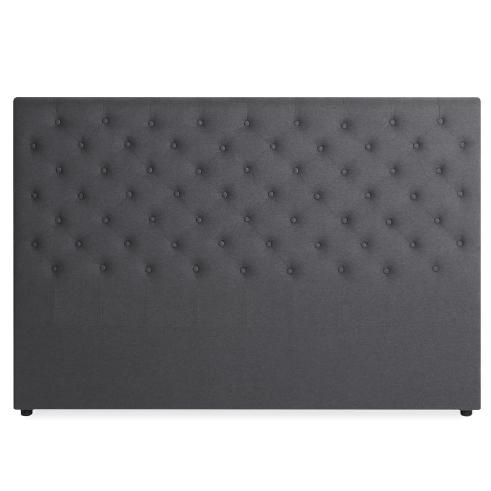 Tête de lit capitonnée en tissu gris 180cm