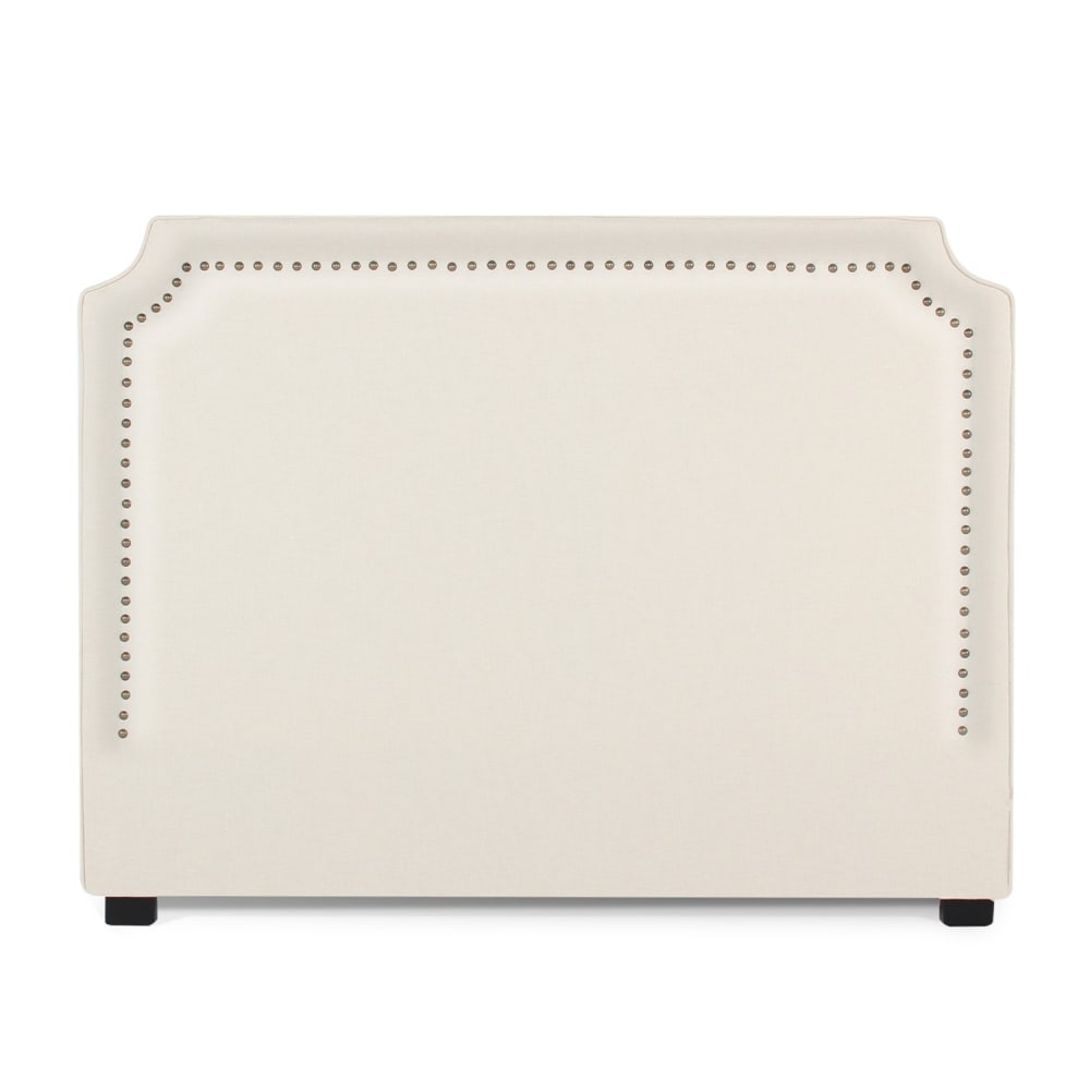 Tête de lit en tissu beige 160cm