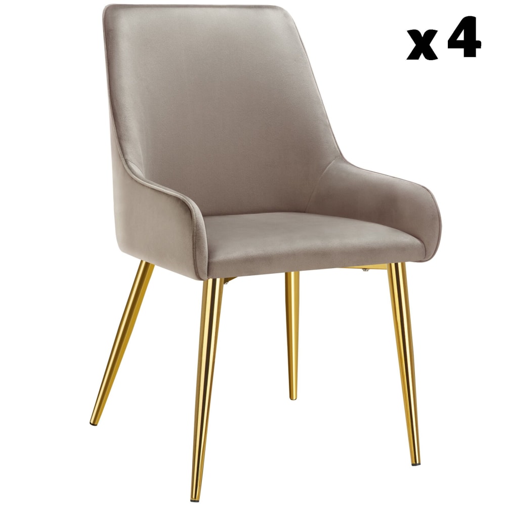 Lot 4 chaises rembourrées - style