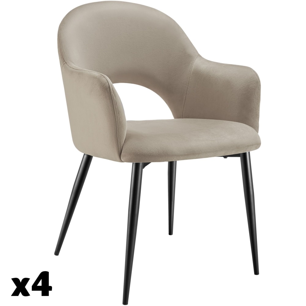 Lot 4 fauteuils aspect
