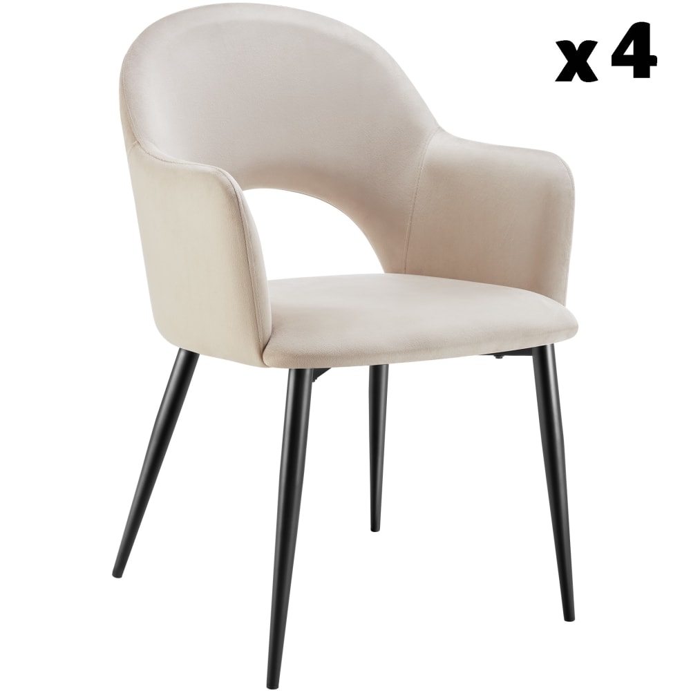 Lot 4 fauteuils aspect
