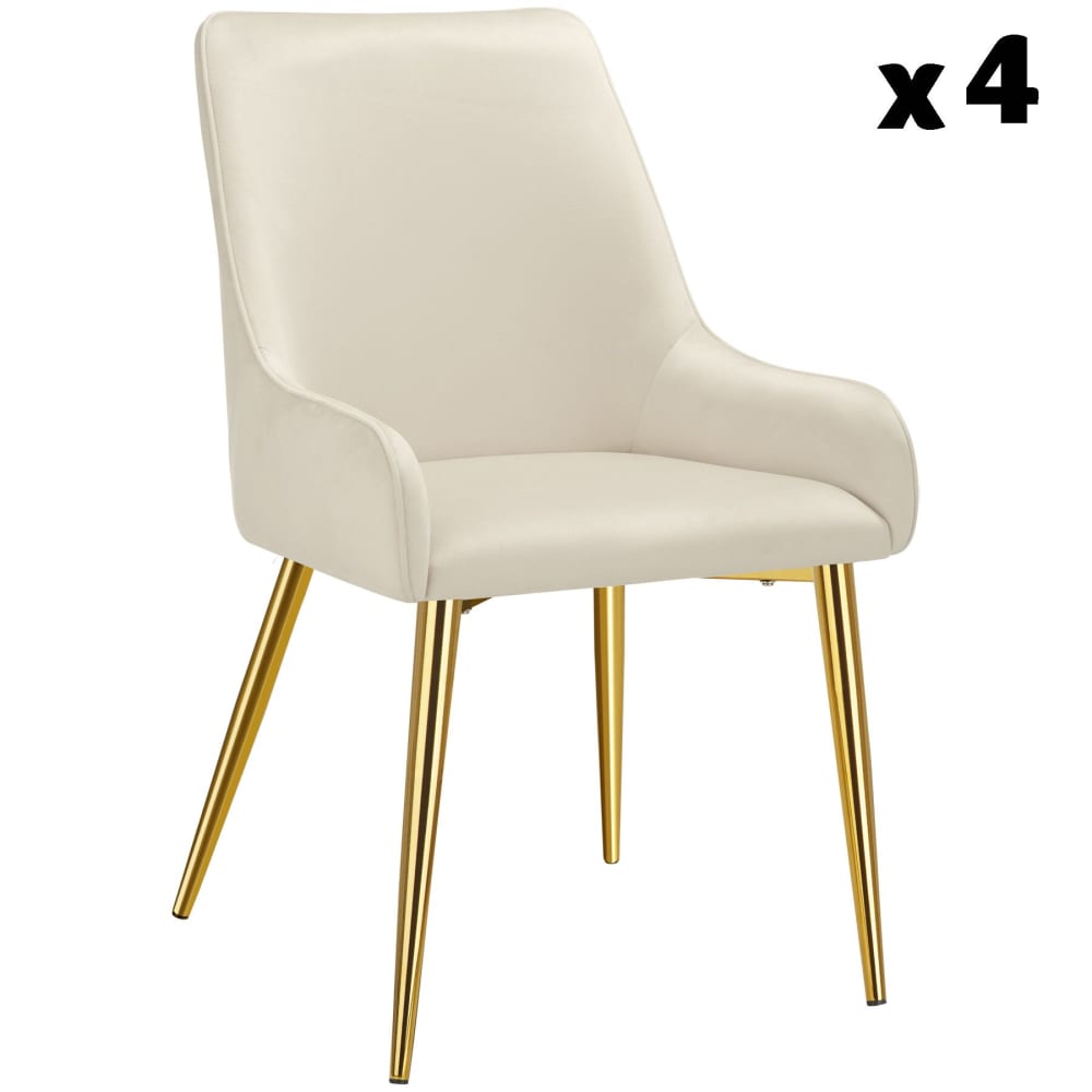 Lot 4 chaises rembourrées - scandinave