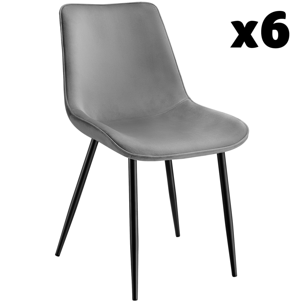 Lot de 6 chaises rembourrées - assise