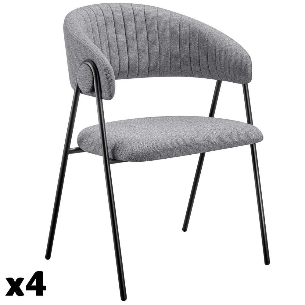 Lot 4 fauteuils rembourré