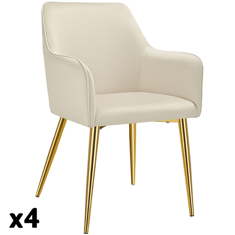 Lot 4 fauteuils aspect - style