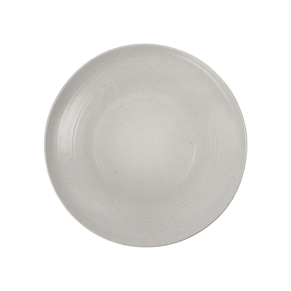 Plat en grès blanc