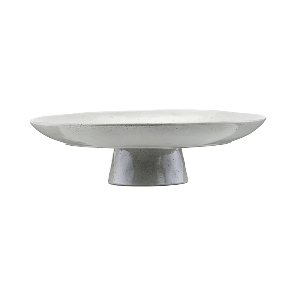 Plat en grès gris