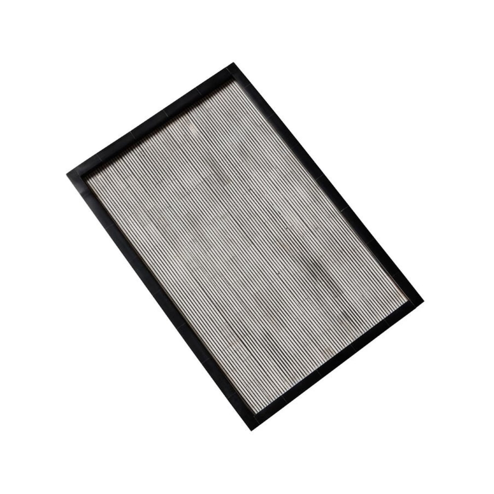 plateau en bois noir