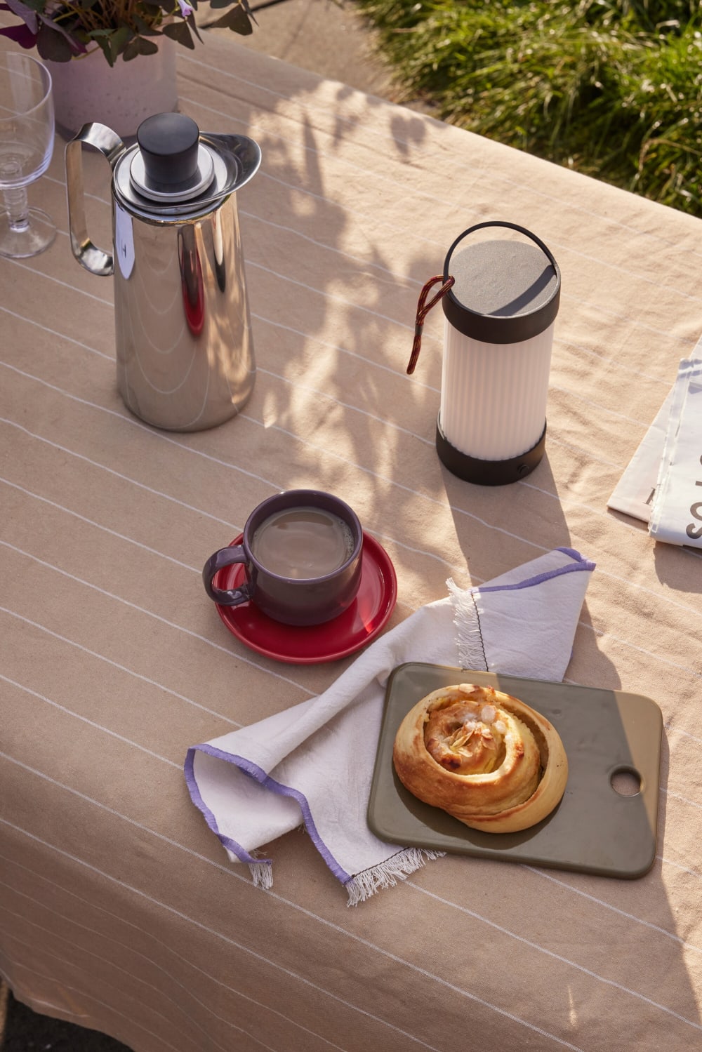 Lot de 2 plateaux en céramique olive et blanc - Maisons du Monde