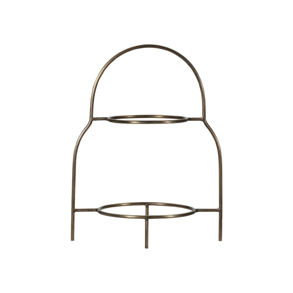 soporte plano de acero inoxidable dorado