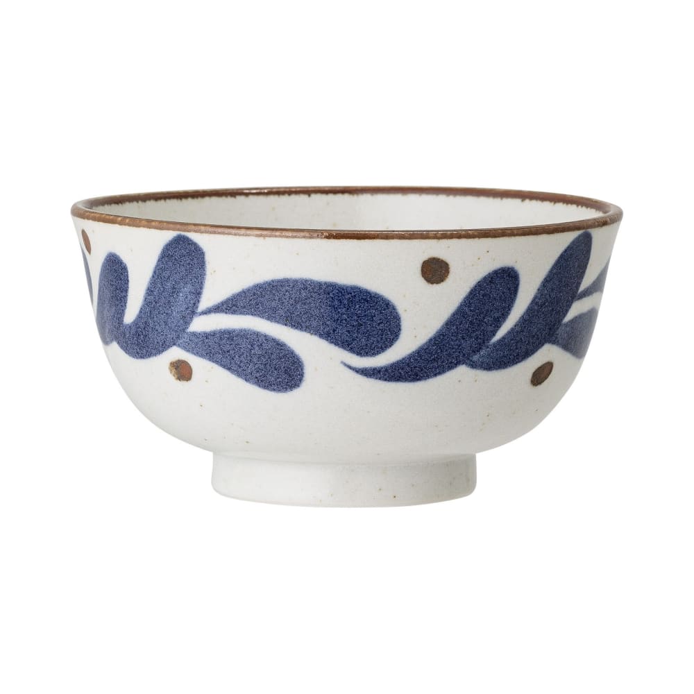 Bol en porcelaine bleu et ocre d16,5cm