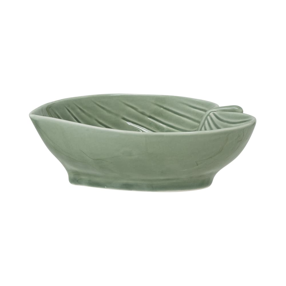 Bol en grès vert h4.5cm