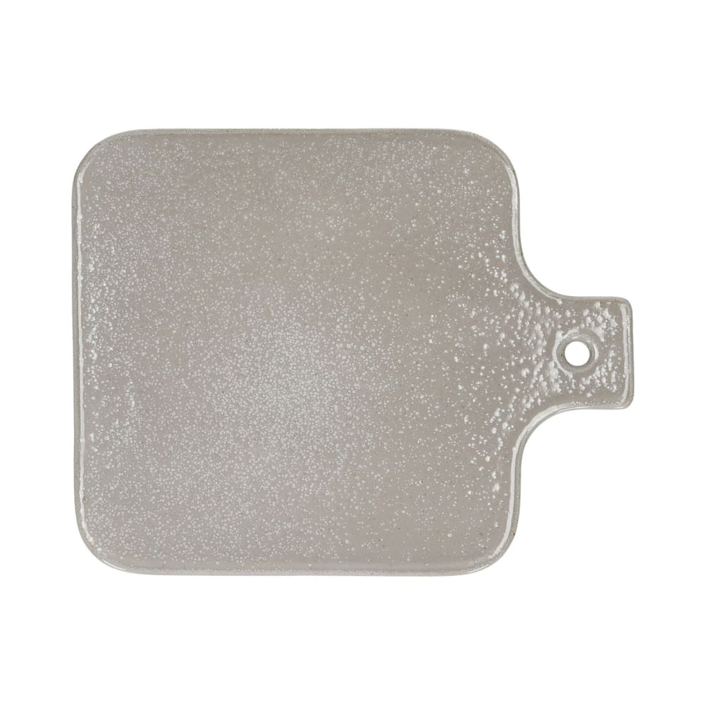 Assiette de présentation en grès beige