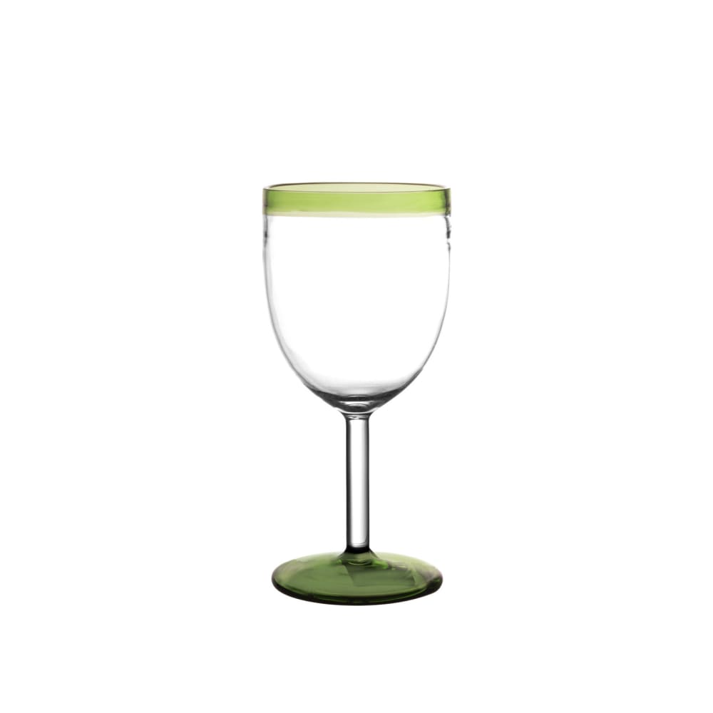 Verre à vin en verre vert h17