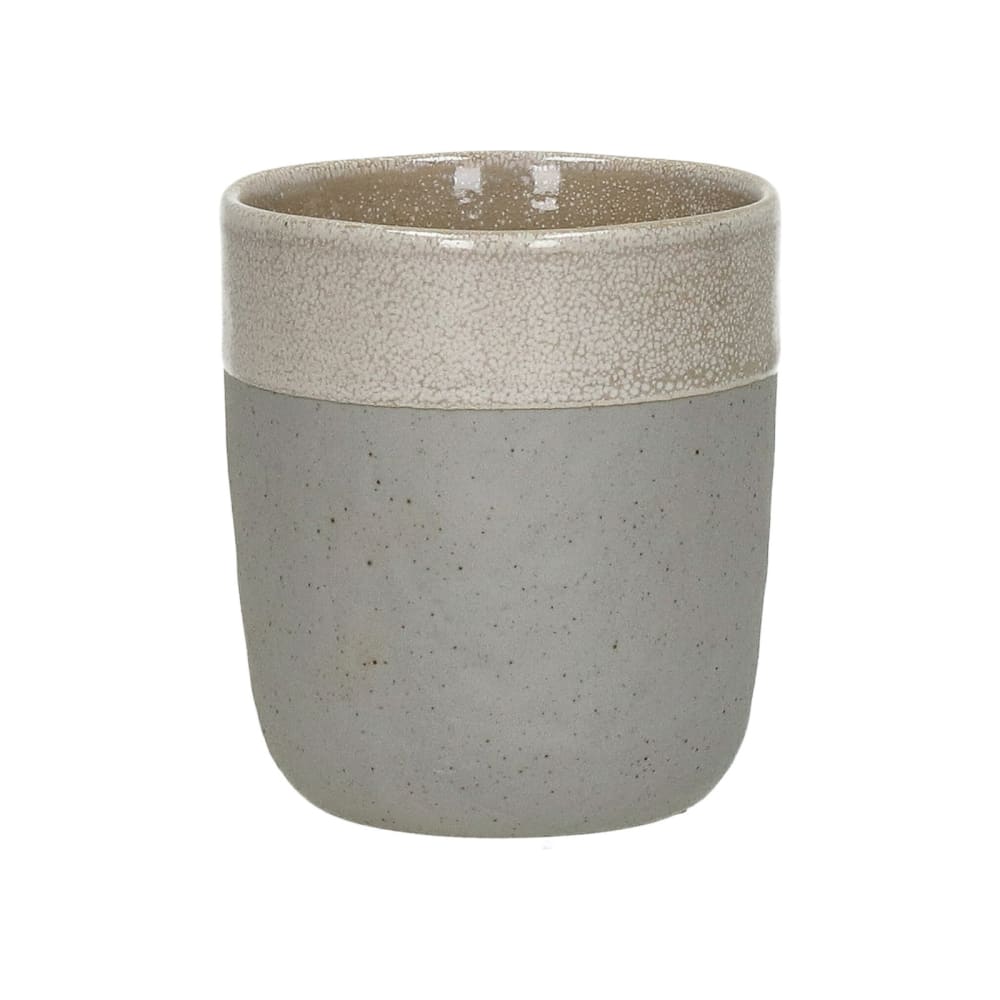 Verre en grès blanc h9
