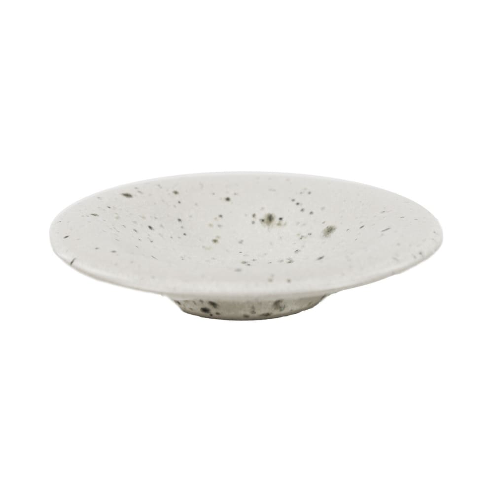 Assiette en grès blanc