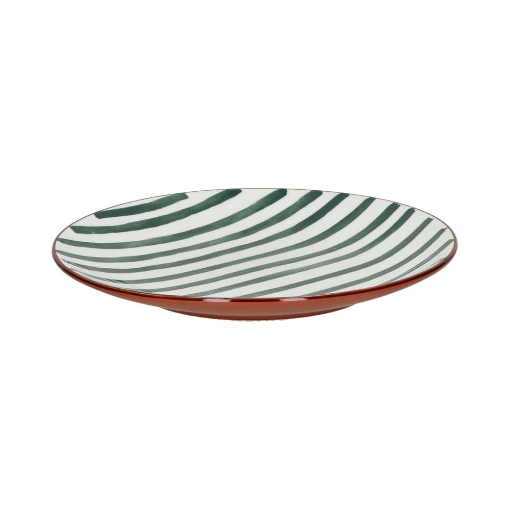 Assiette à dessert en porcelaine vert