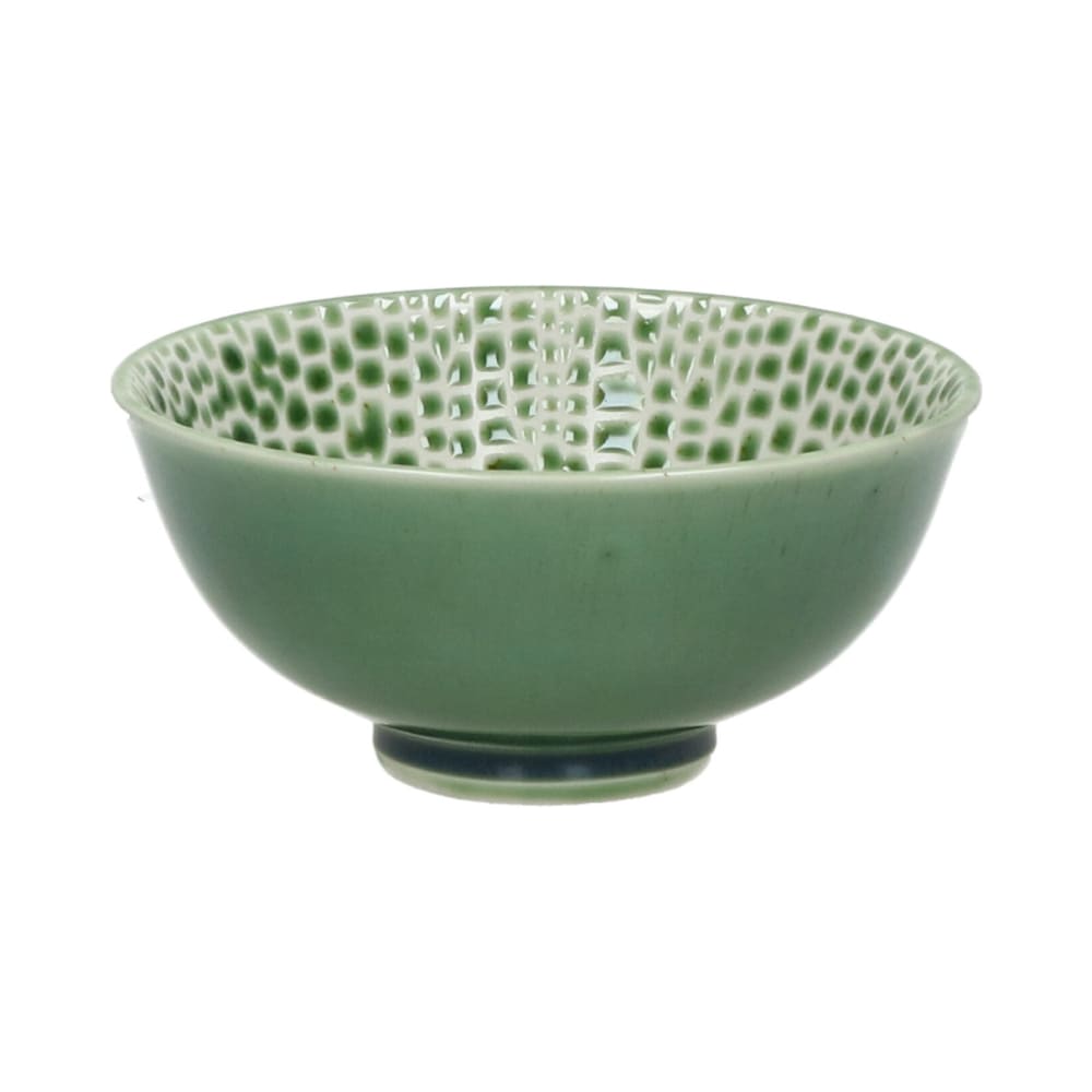 Bol en porcelaine vert d12