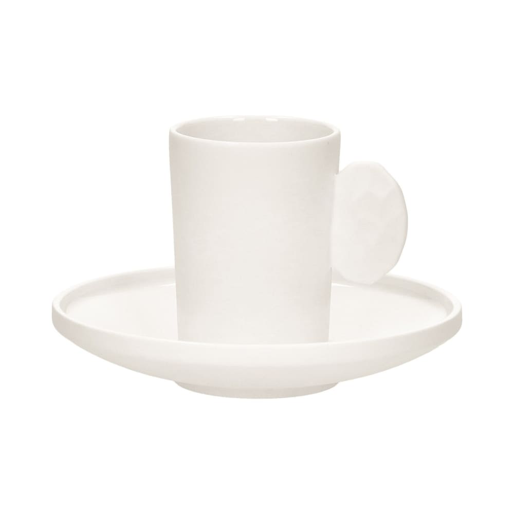 Tasse en porcelaine blanc h7