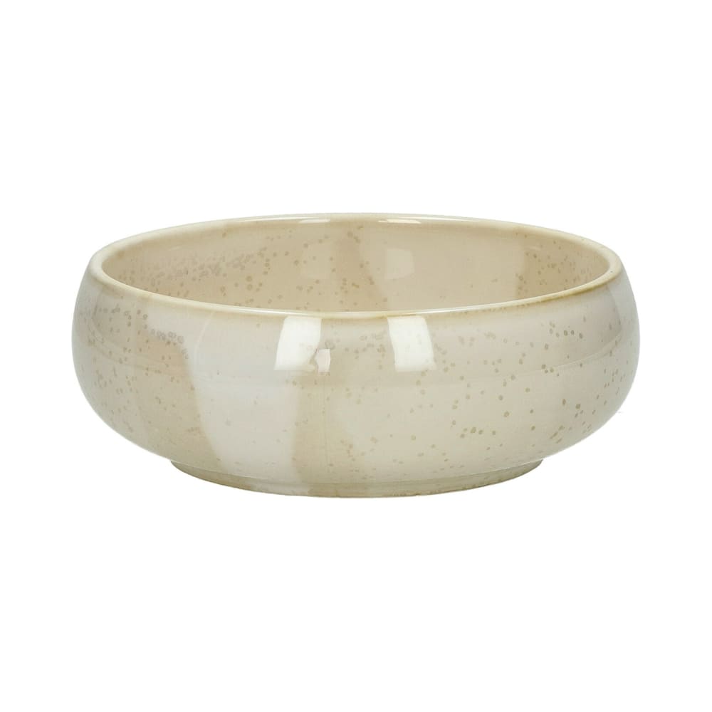 Bol à céréales en porcelaine beige d15,7